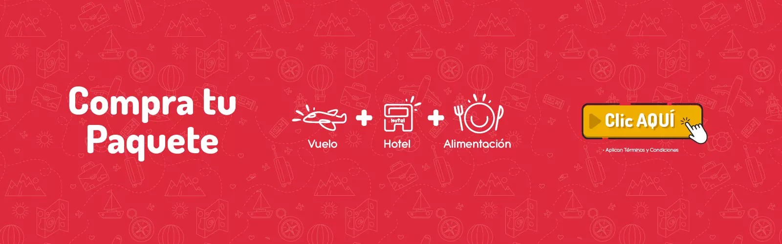 vuelos + hotel + alimentacion